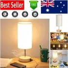 Elegant Touch Control Table Lamp with USB Charging – 3-Way Dimmable Fabric Shade