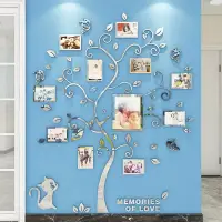 在飛比找蝦皮購物優惠-照片牆展示家庭相框樹亞克力立體3D壁貼DIY自粘