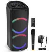 Pyle Portable Bluetooth PA Speaker - 240W Dual 6.5" Rechargeable Indoor/Outdo...