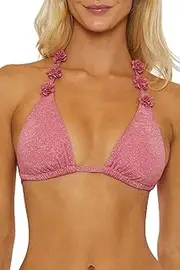 [ISABELLA ROSE] Women's Marseille Triangle Bikini Top, Adjustable, Tie Back, Swimwear Separates