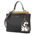 NEW Chala Convertible Satchel Crossbody Tote Black Bag HUSKY Coin Purse gift