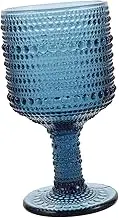 KICHOUSE Vintage Dot Design Goblet Thickened Beads Crystal Beverage Glasses Home Dining Wedding Decor