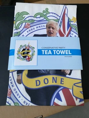I Got Brexit Done Commenative Tea Towel 2020 Boris Johnson Conservative Party