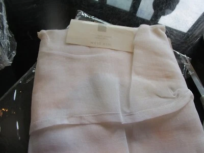 1 West Elm white linen sheer drape curtain panel 50 96 white small mark bottom
