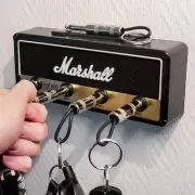 Modern Melody Music Note Key Holder Storage Box Rack Wall Mounted Key Holder Guitar Keyring Hook Holder with 4 Guitar Pl