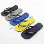 哈瓦仕拖鞋 男人字拖 哈瓦仕 HAVAIANAS夾腳拖 夏季哈瓦那純色系列男款拖鞋 橡膠沙灘休閒厚底拖鞋 休閒戶外防滑鞋