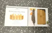 Huntington Home Retractable Bamboo Wood Wall Mount Coat Hook Rack Natural Aldi