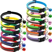 12 Colors Puppy Collars for Litter，Whelping Puppy Collars for Small Puppies，Puppy Id Collars Adjustable Newborn Collars for Puppy or Kitten Collars