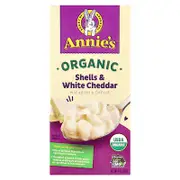 Annie's Homegrown, Organic Macaroni & Cheese, Shells and White Cheddar, 6 oz (170 g)