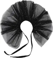 [ASAKKURA] Tulle Glitter Choker Collar Vintage Mesh Neck Accessory for Halloween Stage Performances Masquerade Balls Elegant Clown Costume Enhancer
