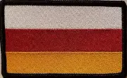 SOUTH OSSETIA Flag Patch With VELCRO® Brand Fastener Tactical BLACK Border