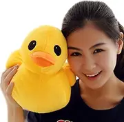 PeiGee Plush Yellow Duck Soft Stuffed Animal Toy Kids Birthday 30CM/11.8'' Yellow