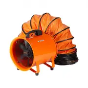 VEVOR Portable Ventilator, 203.2mm/8inch Heavy Duty Cylinder Fan with 10m Duct Hose, 145W Strong Shop Exhaust Blower 1020CFM, Industrial Utility Blowe