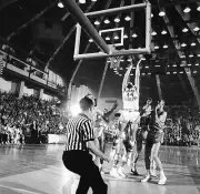 North Carolina Larry Miller in action vs Wake Forest at Carmichael - Old Photo