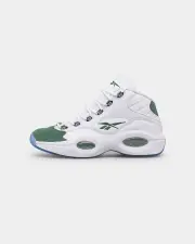 [REEBOK] Reebok Question Mid "Green Toe" Ftwr White/pine Green - Size 10 10 Ftwr White/Pine