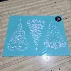 "Vintage Christmas Tree" Chalk Couture Transfer DIY Stencil Sz E RETIRED 18"X24"