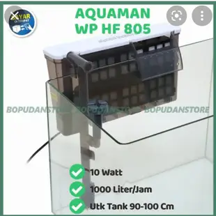 Aquaman WP HF 805 超薄懸掛式過濾器懸掛式水族箱 Aquascape