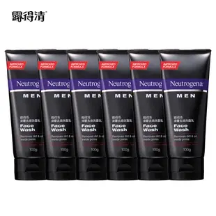 【Neutrogena 露得清】 男性深層去油洗面乳 100g x 6