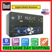 Dual Media Receiver AM/FM Double Din In-Dash Car Screen Bluetooth for Calls Kit