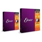Elixir Phosphor Bronze Acoustic Guitar Strings Custom Light (11-52) 2-Pack