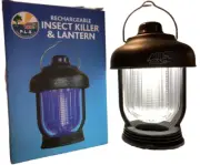 Rechargeable LED insect killer lantern dimmable motorhome camper van caravan