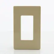 Hubbell RCW1I Ivory 1-Gang Decorator Unbreakable Nylon Standard Wallplate Cover