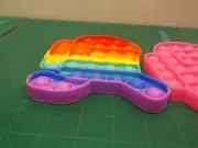 3 Push Pop Bubble It Rainbow Silicone (1 PINK) Sensory Fidget Toy Stress Relief