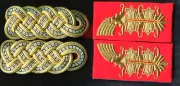 German WW1 Prussian General's Collar Tabs and Boards Set reproduction