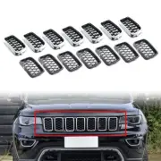Front Grille Honeycomb Mesh Insert Cover Trim For Jeep Grand Cherokee 2017-2021 (for: Jeep)