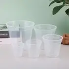 DIY Planter Pot Transparent Orchid Nursery Container Round Starting Pot Garden