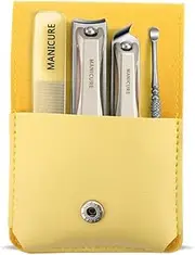 Nail Clippers Set Nail Clippers Set Home Splash-Proof Thick Nail Clippers Home Good-embalaje Amarillo