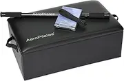 AeroPilates Box & Pole – Pilates Reformer Accessory for Strength, Balance & Flexibility – Includes Support Pole, Strap & Instructional Workout Video – Compatible with Pilates Reformers