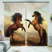A Horse Raises Hooves 3D Curtain Blockout Photo Printing Curtains Drape Fabric