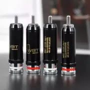 4pcs Rhodium Plated RCA Plug Connector for HIFI Audio Interconnect RCA Cable DIY