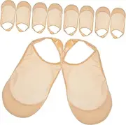 [LIFKOME] 5 Pairs Suspender Invisible Socks Flat Sock Low Cut Socks Women Low Cut Socks Ultra Low Cut No Show Socks Women High Heel Socks No Show Socks for Flats Women's No Show Socks