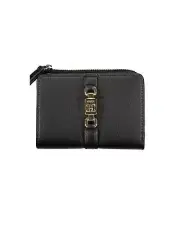 Tommy Hilfiger Women's Wallet Black Leather Zipper Closure - Wallets &