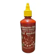 Siracha hot chilli sauce ox brand 18.25 oz