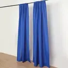 ROYAL BLUE 2 Drapery Panels 8 ft Polyester Backdrop CURTAINS Rod Pockets Party