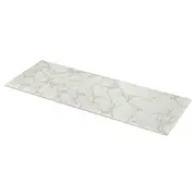 MÖCKLARP custom made worktop, matt white marble effect/high pressure porcelain, 1 m²x2.0 cm
