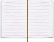 moonster Lined Journal Notebook Paper for Refillable Leather Journals 8.25 x 5.75 with Built-in Bookmark – Premium Milled Inserts A5 Refill Paper 70gsm Sheets Ruled Notepad Inches - 320 Pages