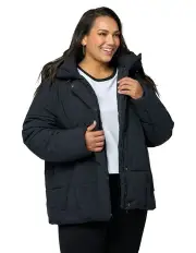 [Indigo Tonic] Gigi Puffer Jacket in black