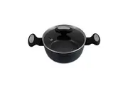 Zyliss Ultimate Forged 20cm 2L Non-Stick Stock Pot w Lid Cover Cookware Black