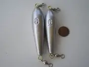 20 IN LINE TROLLING SINKER W/#1/0 CRANE SWIVELS, 8, 6 OZ. 10 PCS. EACH G/QUALITY