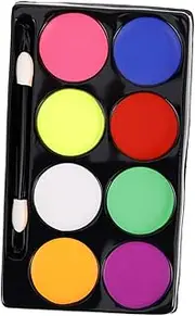 8 Color Face Body Paint Oil Palette for Halloween Festivals Party Makeup Long-lasting Smudge-proof