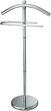 King Home Valet Stand in Chrome with Mirror Finish, Steel, Measures: 45.6 x 28 x 119,5h,
