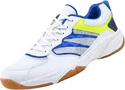 [JiuQing] Men's Badminton Shoes Lightweight Indoor Court Sneaker Non-Slip Comfortable for Tennis Pickleball