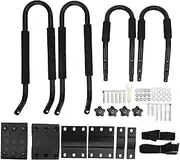 EVTSCAN Kayak Roof Rack, Universal Kayak Carrier J Shaped Bar Rust Proof Metal Canoe Carrier Car Top Mount for Surfboard Sailboat