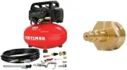 CRAFTSMAN Air Compressor, 6 Gallon, Pancake, Oil-Free with 13 Piece Accessory Ki