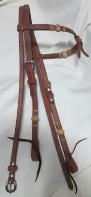 Harness Leather Browband Headstall - Split