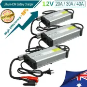 14.6V AC/DC Lithium Battery Charger 20A 30A 40A For Lithium Iron LiFePO4 AU
